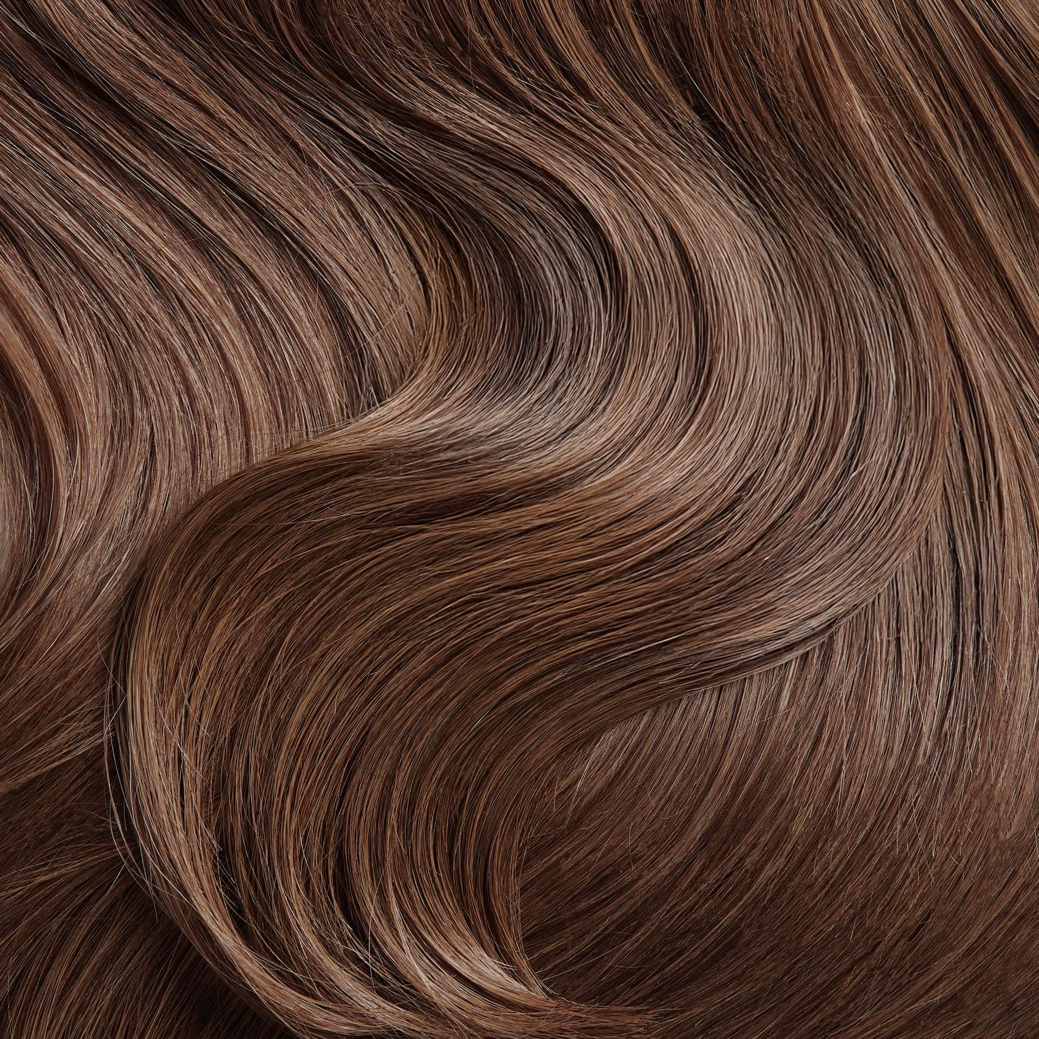 Flat Tip Bonds 18 Inches - SWAY Hair Extensions Chestnut-Brown-Mix-4-6 SWAY Flat Tip Bonds, 18"- 100% Remy Human Hair Extensions with Italian Keratin. Perfect for hair goals.