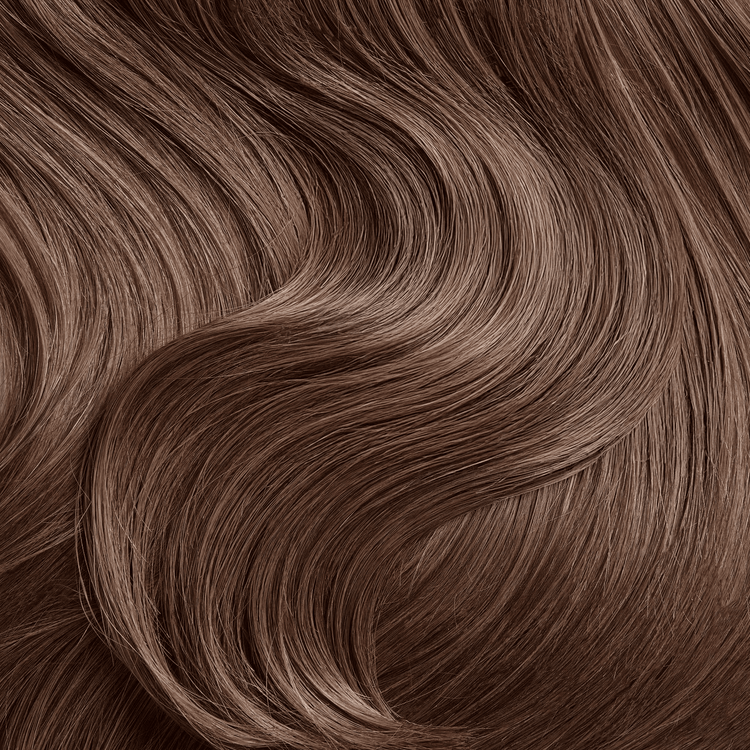 SEAMLESS® Tapes 14 inch - SWAY Hair Extensions - Thin, flexible, and discreet. 100% Double Drawn Remy Human Hair. Versatile and reusable. Shade - CHESTNUT BROWN MIX