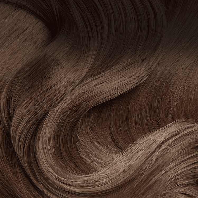 SEAMLESS® Tapes 14 inch - SWAY Hair Extensions - Thin, flexible, and discreet. 100% Double Drawn Remy Human Hair. Versatile and reusable. Shade - ROOTED CHESTNUT BROWN MIX