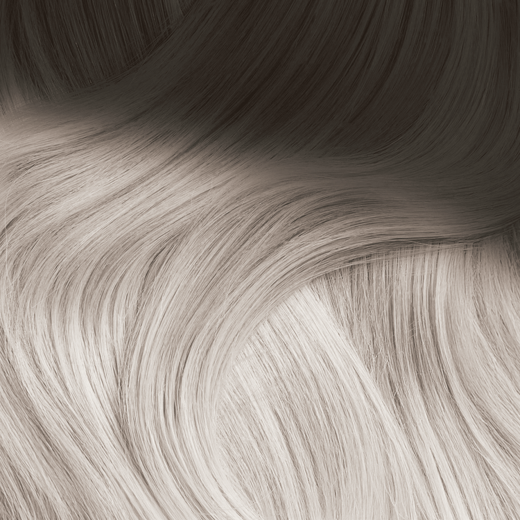 SEAMLESS® Tapes 14 inch - SWAY Hair Extensions - Thin, flexible, and discreet. 100% Double Drawn Remy Human Hair. Versatile and reusable. Shade - ROOTED PURE PLATINUM