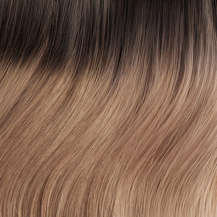 Nano Bonds 22 Inches - SWAY Hair Extensions Rooted-Sunkissed-Brown-R2-8-10 Ultra-fine, invisible bonds for a flawless, natural look. 100% Remy Human hair, lightweight and versatile. Reusable and perfect for individual or salon use.
