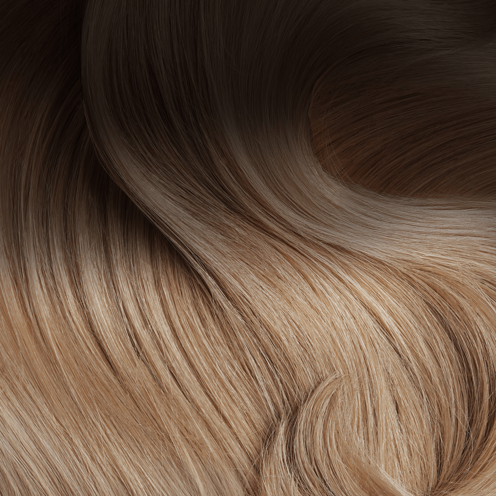 SEAMLESS® Clip Ins 18 Inches - SWAY Hair Extensions - Shade ROOTED SUNKISSED BROWN