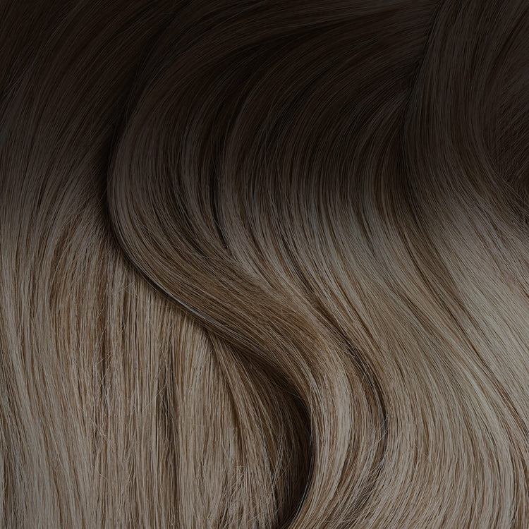 SEAMLESS® Flat Weft 16 Inches - SWAY Hair Extensions Rooted-Sunkissed-Bronde-R2-DXB-18 Natural SEAMLESS® Flat Weft 16 Inches extensions. Thin, flexible, and discreet. 100% Double Drawn Remy Human Hair. Versatile and reusable