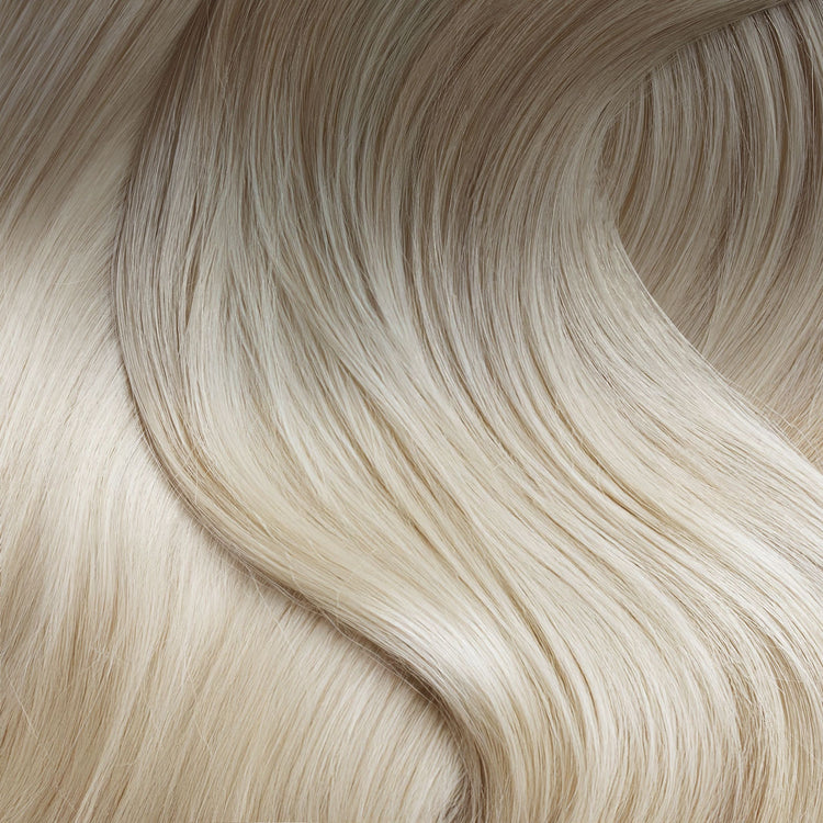 Nano Bonds 20 Inches - SWAY Hair Extensions Rooted-Hollywood-Ash-Blonde-R5-18A-613A Ultra-fine, invisible bonds for a flawless, natural look. 100% Remy Human hair, lightweight and versatile. Reusable and perfect for individual or salon use.