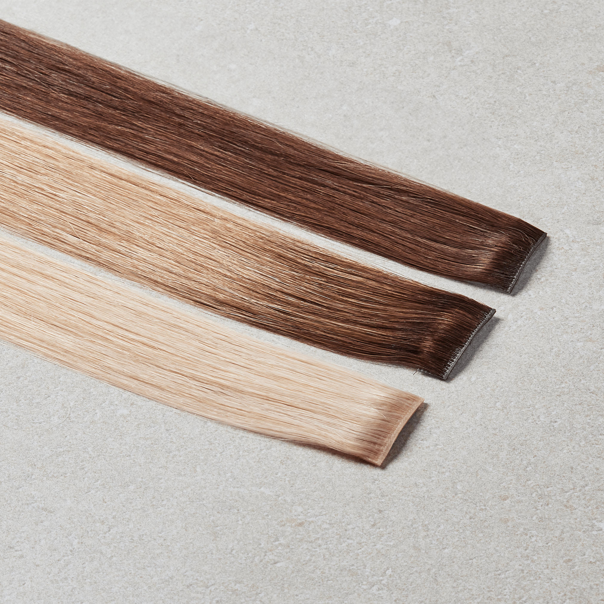 Shade Swatches - SWAY Hair Extensions - Thin, flexible, and discreet. 100% Double Drawn Remy Human Hair. Versatile and reusable.