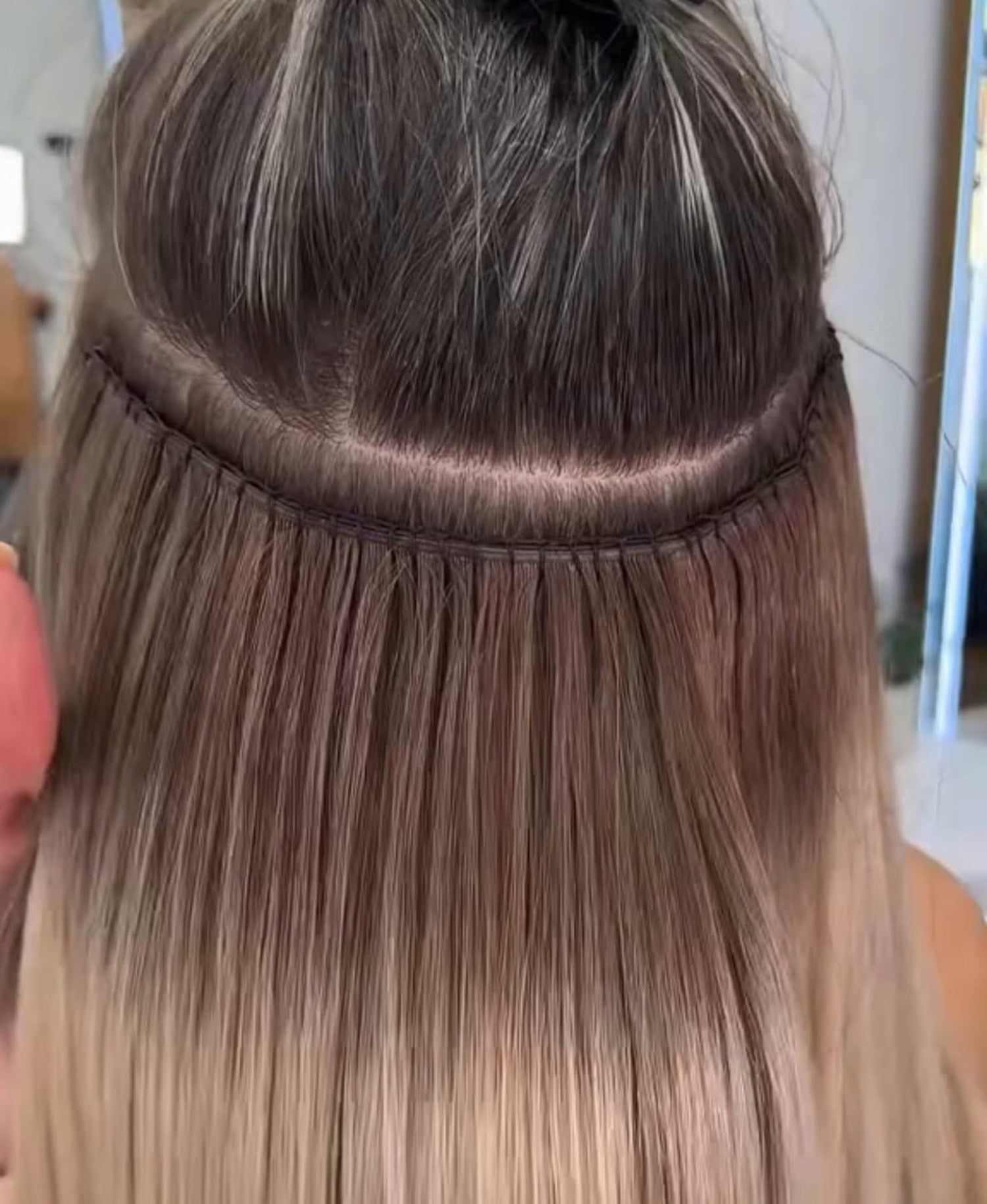 hair extension installation