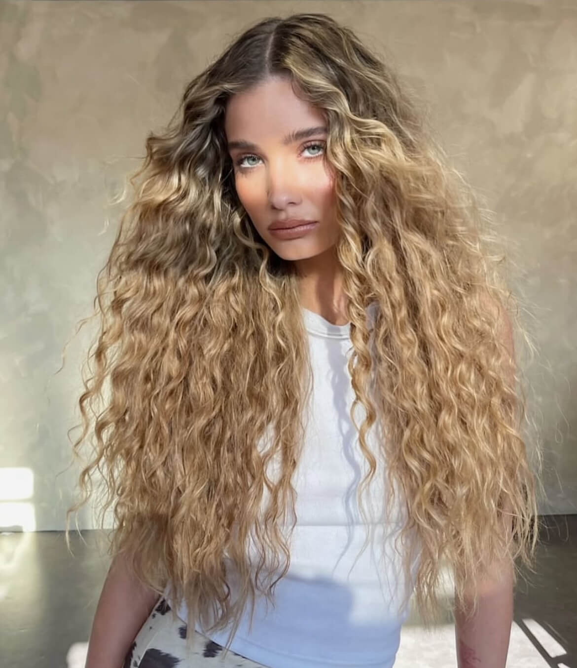 hair extensions beach look