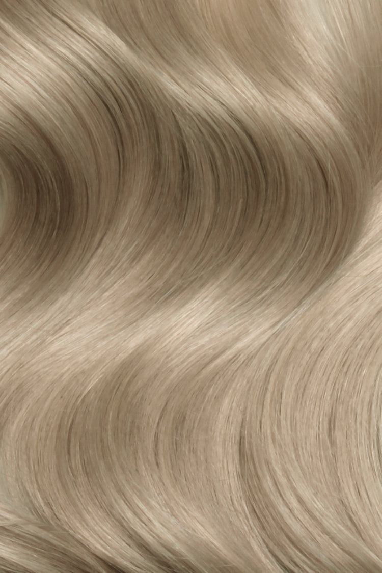 Shade Swatches - SWAY Hair Extensions - Thin, flexible, and discreet. 100% Double Drawn Remy Human Hair. Versatile and reusable. Shade - VANILLA BLONDE