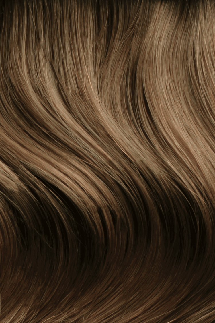 SEAMLESS® Tapes 20 Inches - SWAY Hair Extensions Dark-Ash-Brown-5 clip-in hair extensions made of 100% Double Drawn, Remy Human Hair. SWAY SEAMLESS® Tapes, 20 inches. Lightweight, flexible, and perfect for any hairstyle.