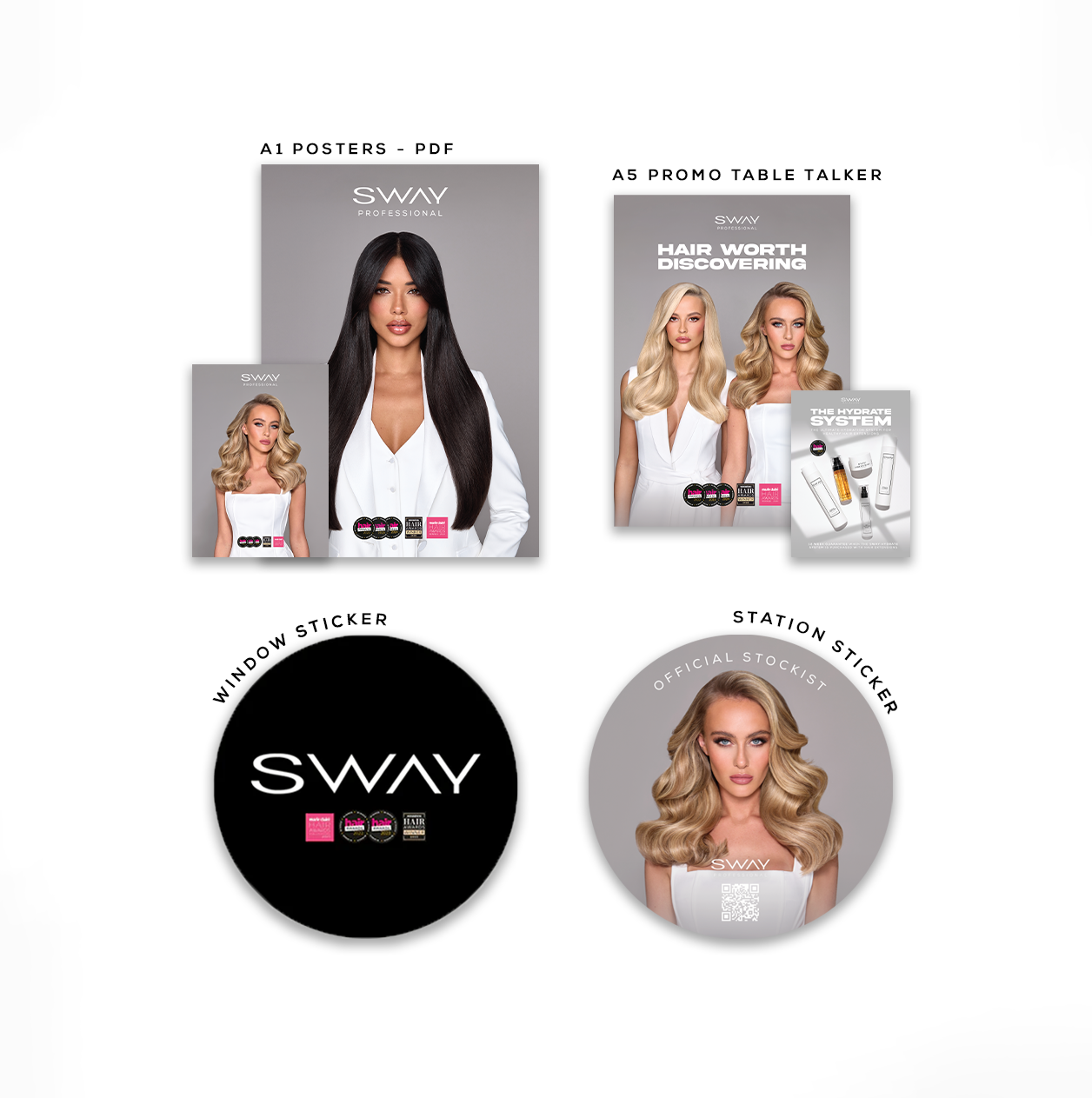 Salon Professional Marketing Bundle - SWAY Hair Extensions