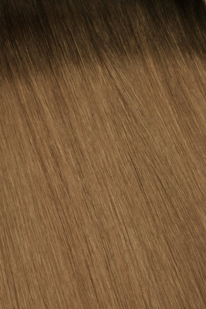 Nano Bonds 24 Inches - SWAY Hair Extensions Rooted-Nutmeg-R2-6-27 Ultra-fine, invisible bonds for a flawless, natural look. 100% Remy Human hair, lightweight and versatile. Reusable and perfect for individual or salon use.
