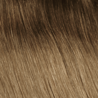 SEAMLESS® Clip Ins 18 Inches - SWAY Hair Extensions - Shade ROOTED CHAMPAGNE CHESTNUT