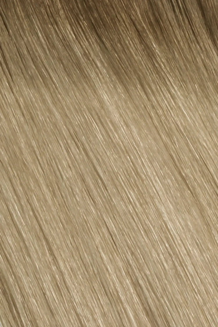 Rooted Hollywood blonde hair 